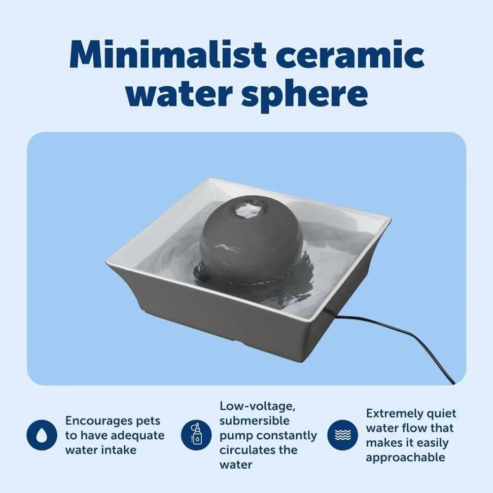 PetSafe Drinkwell Ceramic Pet Water Fountain – 70oz, Automatic (SR)